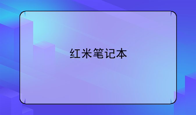红米笔记本