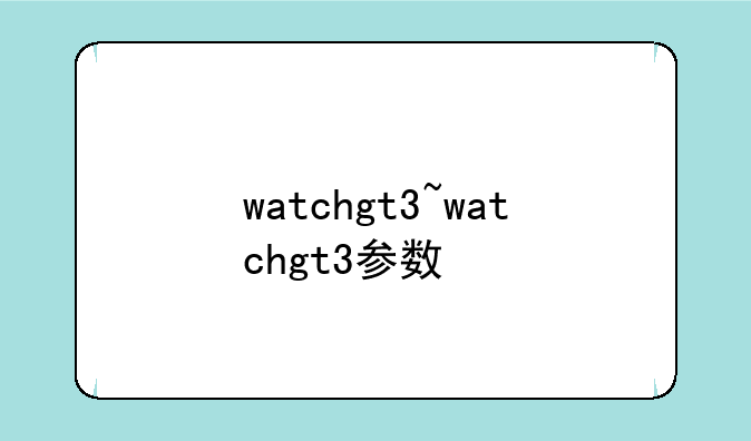 watchgt3~watchgt3参数