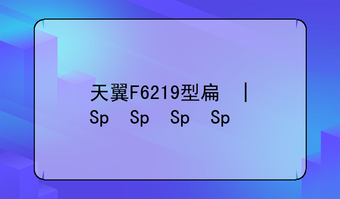 天翼F6219型手机
