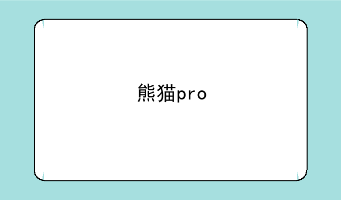 熊猫pro