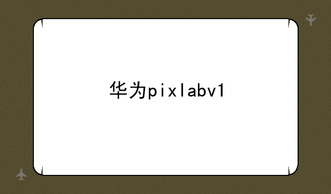 华为pixlabv1